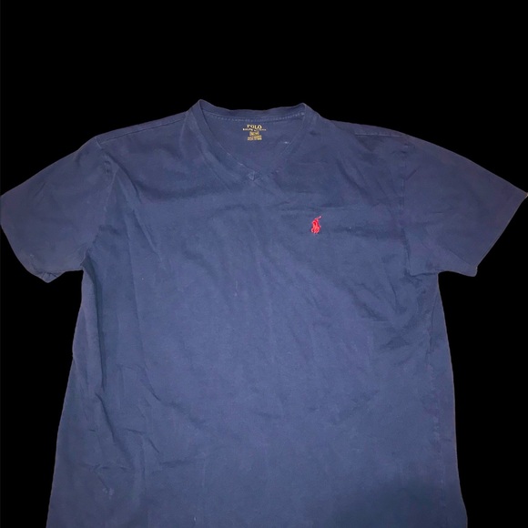 POLO RALPH LAUREN NAVY BLUE SHIRT - Picture 1 of 3